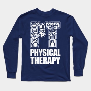 Physical Therapy PT Physical Therapy Retro Long Sleeve T-Shirt